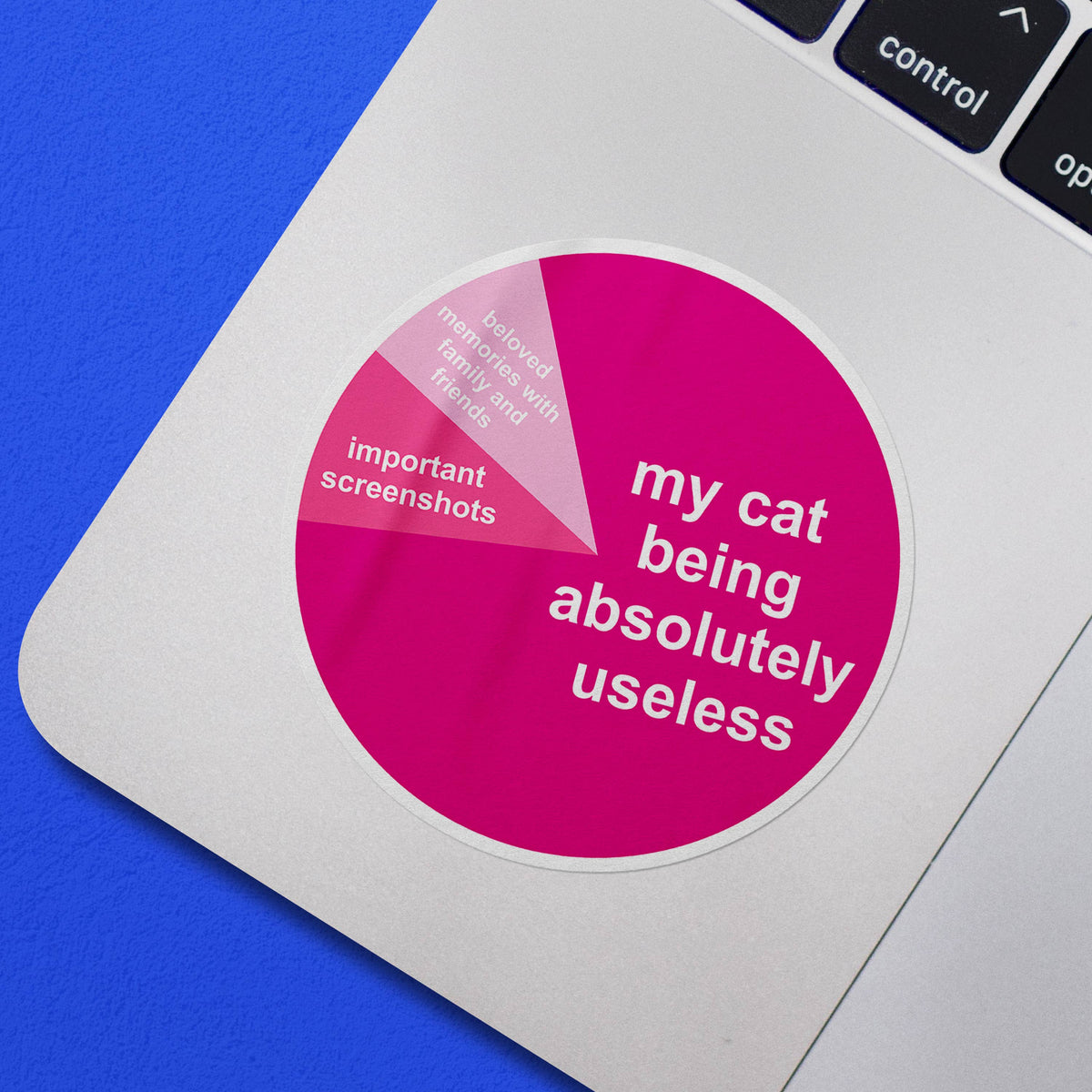 My Cat Being Useless Funny Cat Vinyl Sticker