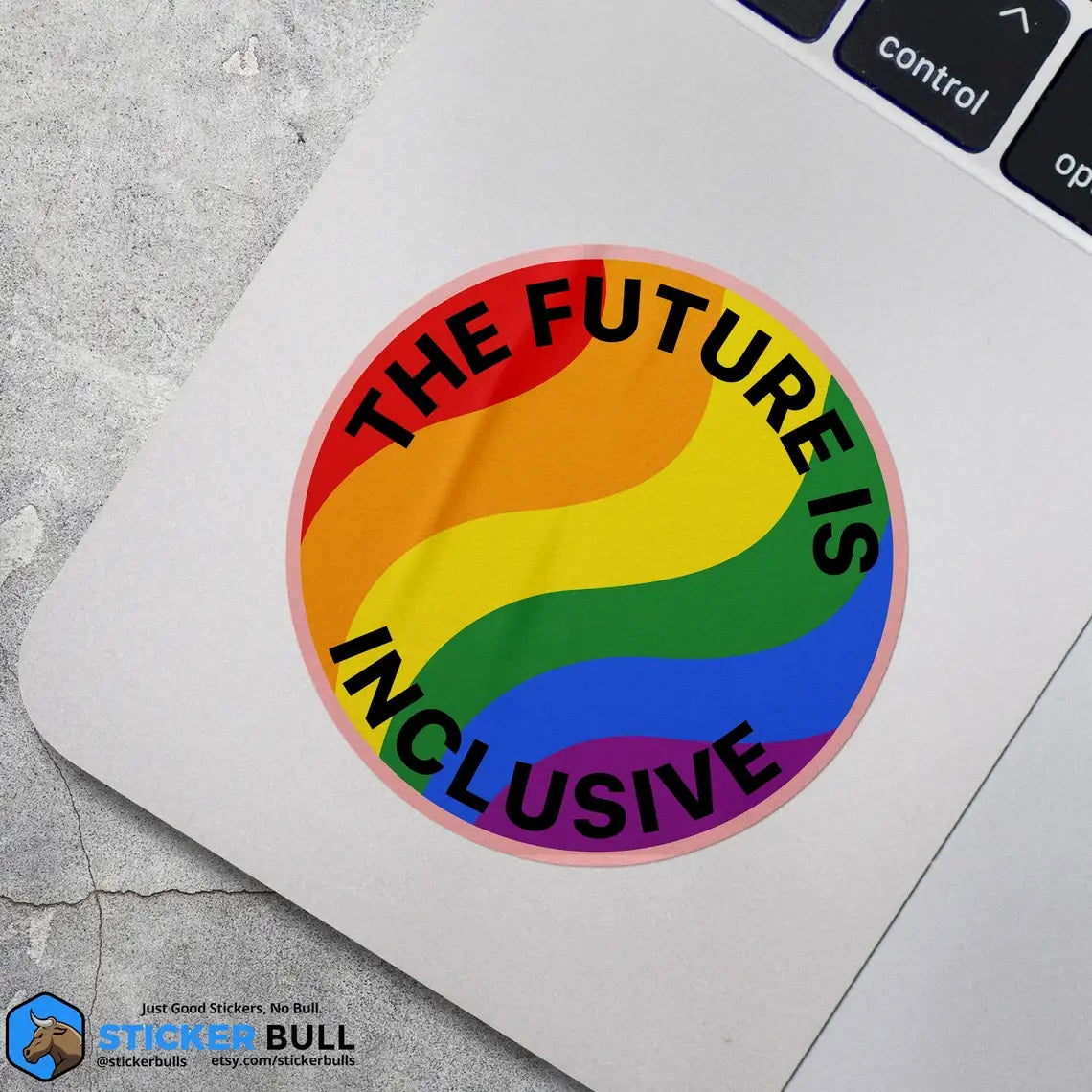 The Future Is Inclusive Sticker, Waterproof Vinyl Sticker